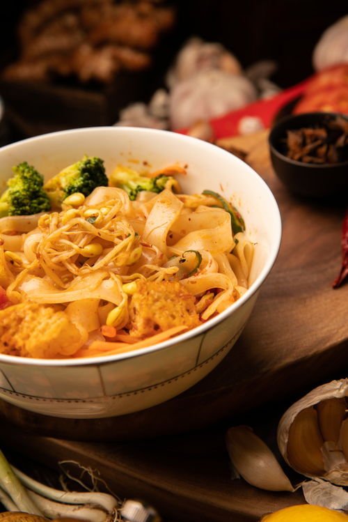 爽口涼皮面食特色小吃美食攝影圖 攝影